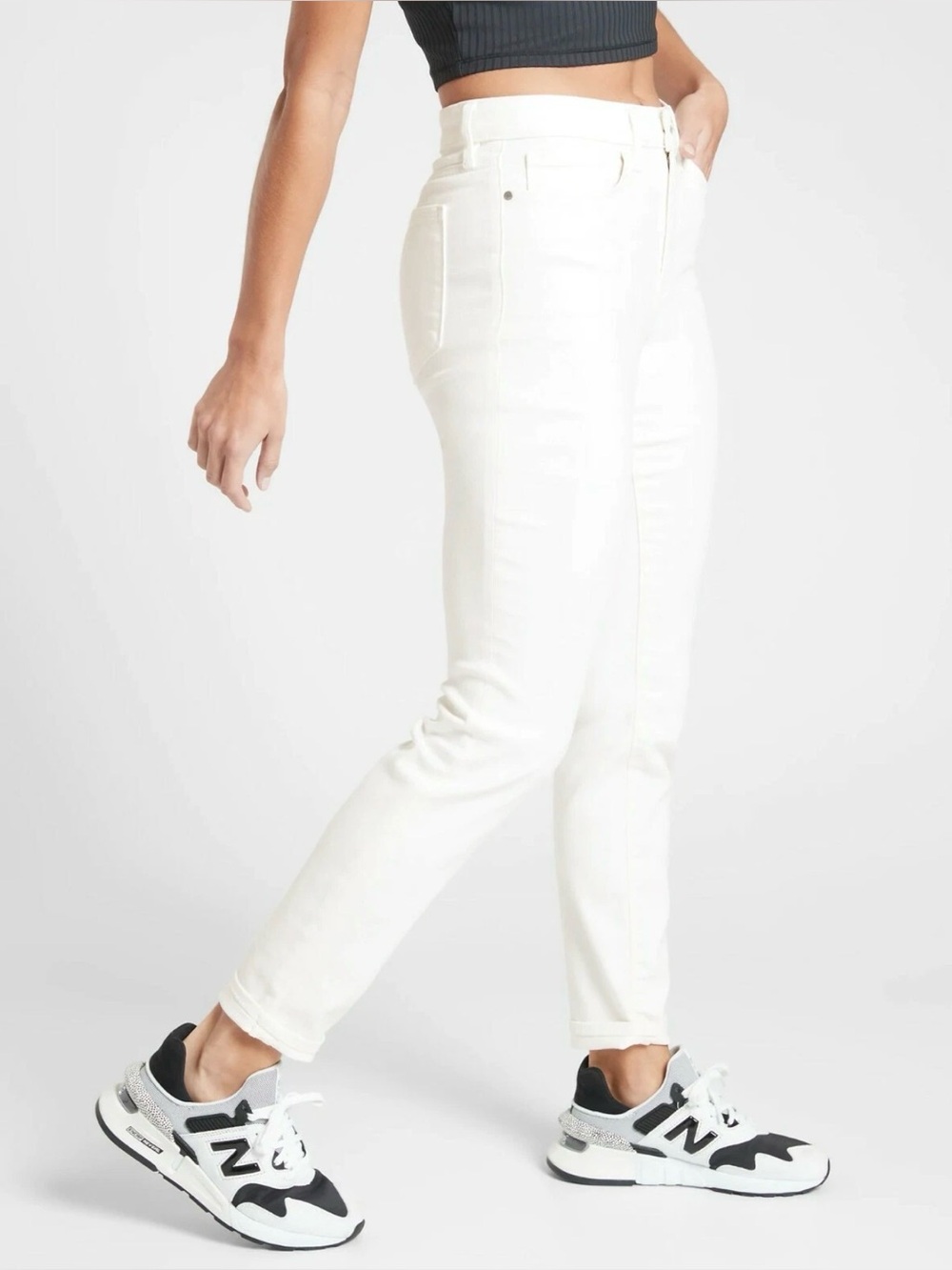 NWT Athleta Sculptek Ultra Skinny Jean in White Size 14